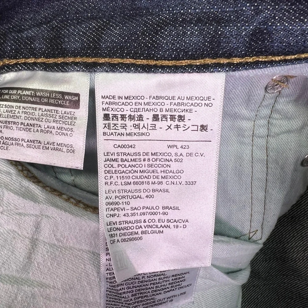 Levis 514 Jeans Mens 37x31 Dark Wash Blue Classic Casual Straight Denim Tag36x32